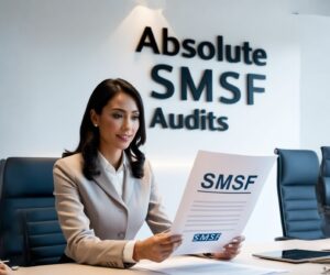 Default_A_professional_female_auditor_sitting_at_a_desk_review_0